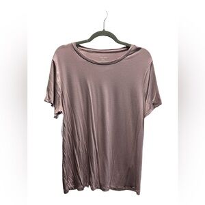 Nine West Dusty Mauve Crew Neck Tee